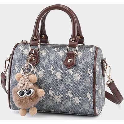 Dit is een kleine, luxueuze en high-end kussentas voor dames in de herfst en winter. gray