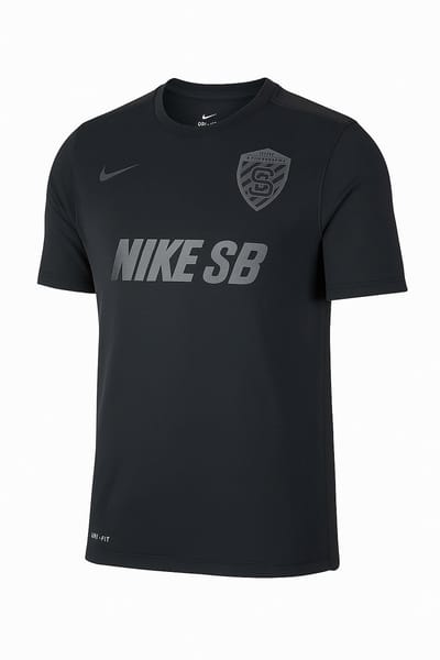 Nike SB - Sportshirt Vintage - Heren - Skateboarding - Zwart - Maat M