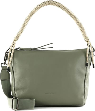 FREDsBRUDER Leren Schoudertas Nea Big Crossbag Icy Sage Grijs