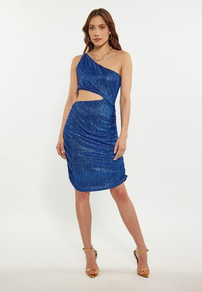 Faina Jurk Dames blauw