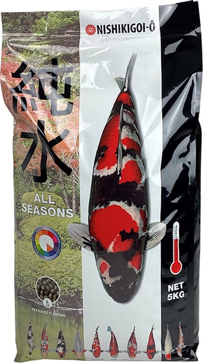 Nishikigoi-Ô All Season 6 mm 5kg Koi Voer Drijvend - Visvoer - Visvoer Vijver - Koi Voer - Vissenvoer - Visvoer Korrels