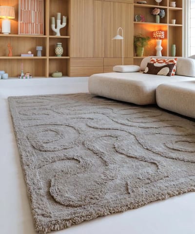 Design vloerkleed - Tjørne Bris taupe 160x230