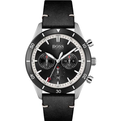 Montre Chronographe Homme Hugo Boss 1513864 Santiago 44mm noir