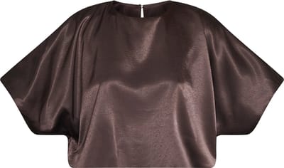 SISTERS POINT Gufo-top1 - Dames Blouse - D. chocolate - Maat XS