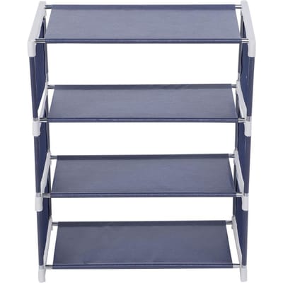 4 Lagen Staande Schoenenrek Organizer Houder Plank Entree Huis (Donkerblauw) Navy Blue