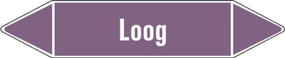 Loog leidingmarkering op vel - basen 75 x 17 mm - 8 per vel