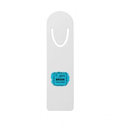 Hacebo® - liefste broer van de wereld metalen boekenlegger - Broer - de liefste broer - verjaardag - cadeautje voor broer - broer artikelen - kado - geschenk Bladwijzer boekenleggers - 12.7 cm x 3.2cm