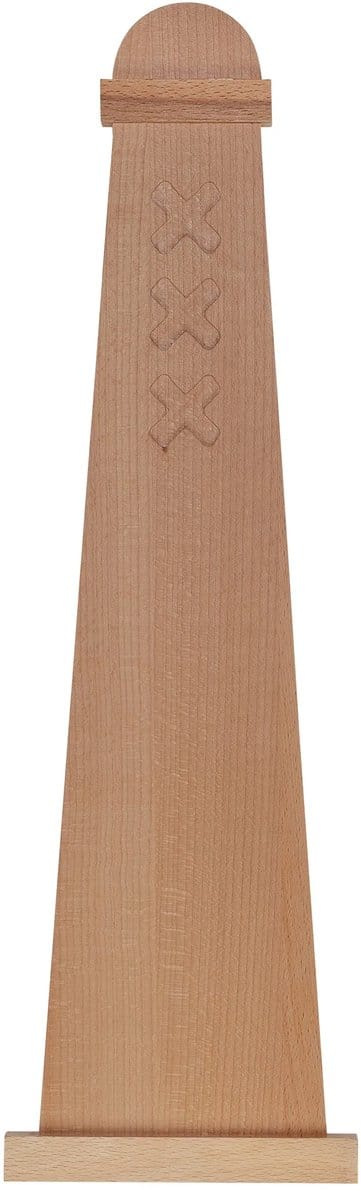 Amsterdammertje Borrelplank – Beukenhout – Serveerplank met Amsterdamse Kruizen – 55 x 17 cm