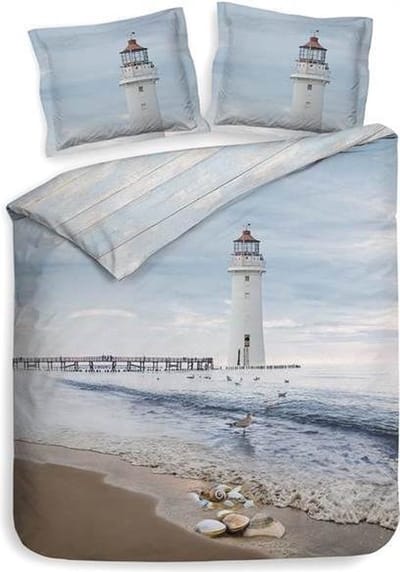 Heckett & Lane Fraya - Dekbedovertrek - Lits-jumeaux - 240x200/220 cm - Blauw