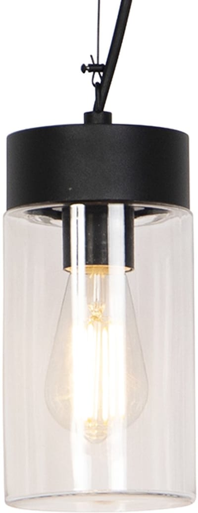 QAZQA jarra - Moderne Hanglamp voor buiten - 1 lichts - Ø 11.8 cm - Zwart - Buitenverlichting