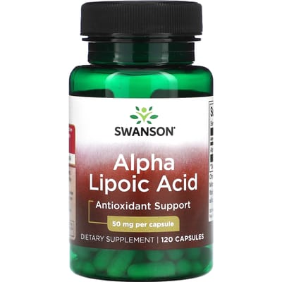 Alfa-liponzuur, 50 mg, 120 capsules