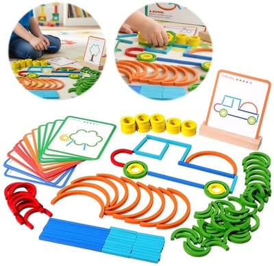 Creatief Leerspeelgoed Voor Kinderen, Educatieve Bouwstenen, Geschikt Voor Jongens En Meisjes in De Kleuterklas En De Kleuterschool, Logisch Educatief Speelgoed Voor in De Klas En Thuis