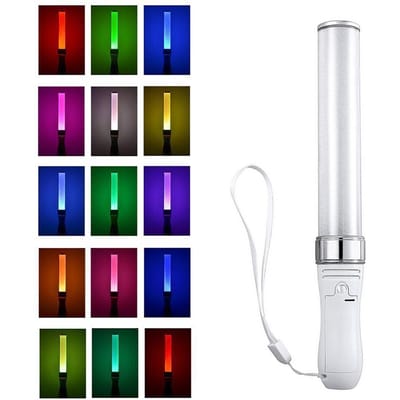 LED Lichtstokken LED Glow Sticks 15 Kleuren Schakelbaar Poi Glow Sticks Voor Feesten Concerten Bruiloften Vieringen blue