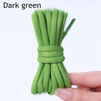 Klassieke Ovalen Basketbalschoenveters Halfronde Atletische Schoenveters Hardloopsneakers Veters Schoenen Duurzaam zonder verkleuren Schoen veter 100cm green