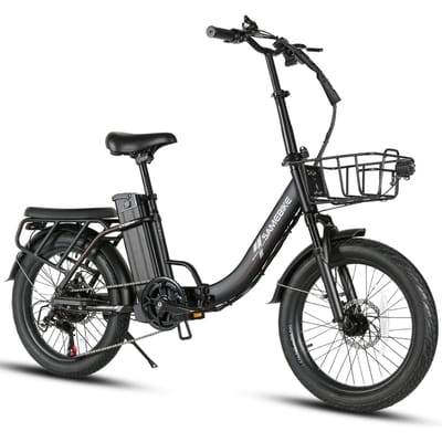SAMEBIKE CY20 Pro Opvouwbare Elektrische Stadsfiets met 36V 13Ah Batterij, Shimano 7-Speed zwart