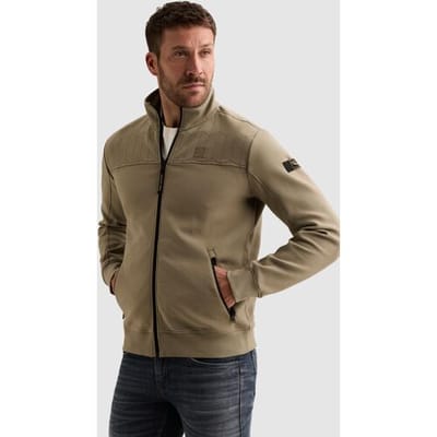 PME legend groene heren vest   High neck halslijn   Regular fit   Ritszakken   Structuur patroon   Ritssluiting   Duurzaam   Lange mouw Groen M