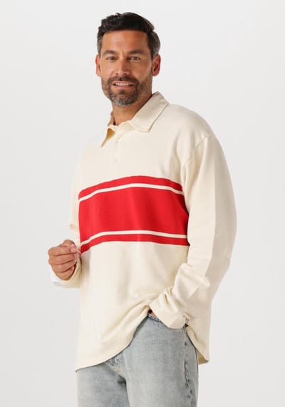 Forét Match Rugby Sweatshirt Truien & Vesten Heren - Sweater - Hoodie - Vest- Ecru - Maat M