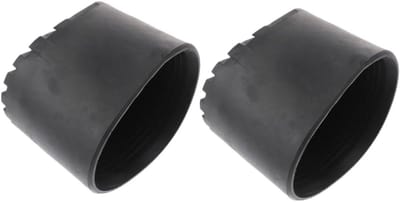 Laddervoet Doppen - Ladderpoot Beschermers - Veilig Werken - Antislip PVC Materiaal - 8.5x8.5x6cm - Zwart
