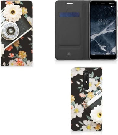 Nokia 5.1 (2018) Stand Case Vintage Camera