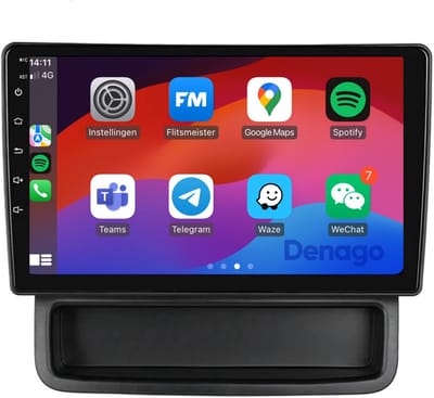CarPlay autoradio geschikt voor Opel Vivaro A | 2009 t/m 2014 | Android 13 | 10 inch | Draadloos Apple CarPlay & Android Auto | 2GB + 32GB | QuadCore processor | Denago DNG-A266 | 2025 model | 2009 2010 2011 2012 2013 2014 | Bluetooth & Wifi