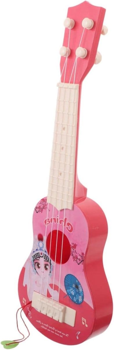 Beaupretty Schattige Cartoon Ukulele voor Beginners Creatief Muzikaal Instrument voor Peuters Meisje Ontwikkeling van Melodieën Vroeg Nationaal Ontwerp