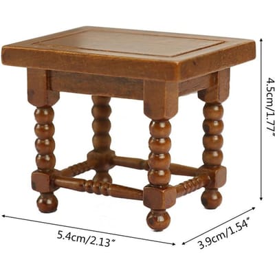 1:12 Mini Maison de Poupée Pont Arche en Bois avec Rambardes Miniatures Jardin de Fées Miniature Artisanat