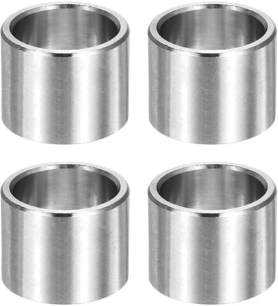 Ringen, 20 mm ID x 25 mm OD x 20 mm lengte metalen sluitringen zonder schroefdraad, gladde afwerking, afstandhouders van roestvrij staal, geschikt voor M20 schroeven
