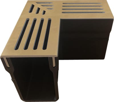 Black Beauty Perfect Drain 65/100 hoek corten staal designrooster