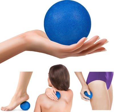 Gymtek® Massage bal, Fascia Bal, Lacrosse Bal - Diameter 6.3 cm - Zelfmassagebal, Triggerpointmasseur, Fysiotherapie, Nekpijn