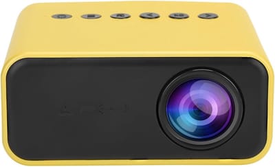 Mini Projector - Telefoon Projector Beamer - Thuisbioscoop Creëren - Stabiele Bedrade Verbinding - 15-100 inch - Geel