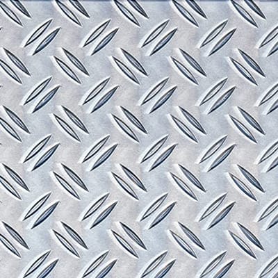 Geribbelde Aluminium Structuurplaat 120 x 1000 x 1,5 mm