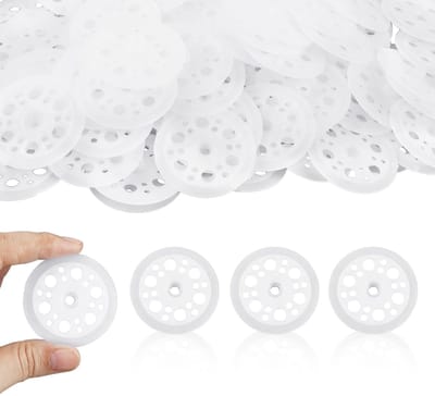 Dailygoods - 200 stuks PP-kunststof sluitringen - 45 mm - goed ondersteunend effect - kunststof ringen voor het bevestigen en ondersteunen van schuimisolatieplaten