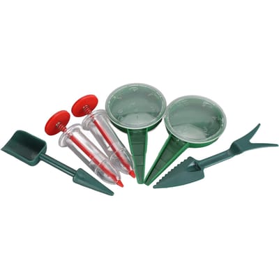 6 Pièces Mini Semoir Manuel Portatif Semoir Réglable Outil de Semoir Portable pour le Jardinage gray