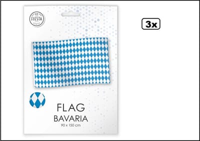 3x Vlag Oktoberfest 150cm x 90cm - vlag verpakt in luxe verpakking - Bavaria Landen festival thema feest fun verjaardag