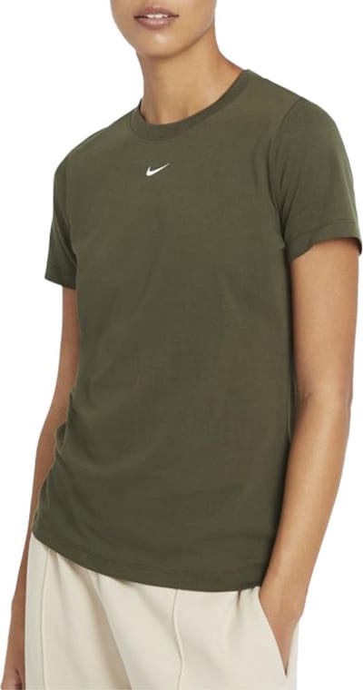 Nike Nike Sportswear Essential Sportshirt - Maat S  - Vrouwen - donkergroen