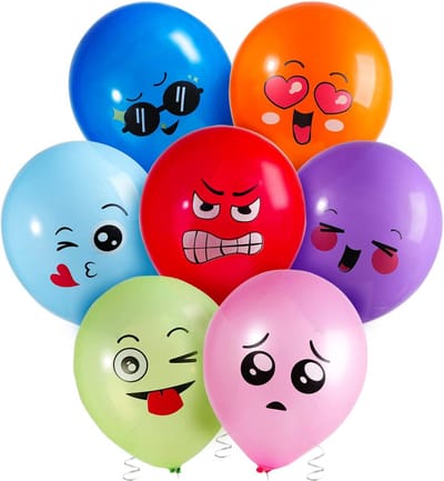 Feest Decoratie Ballonnen Emoticon Kinder Verjaardag Grappige Decoratie Feest Baby - 32 Stuks Kleurrijke Ballonnen Met Emoticon Smiley Gezichten Voor Feestjes Verjaardagen