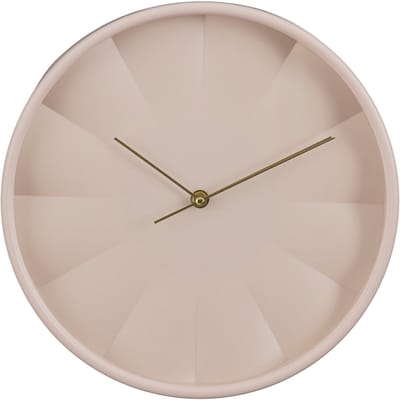 Mica Decorations Tikki Bo Wandklok 30 cm - Wandklok Roze met Blanco Urenaanduiding - Analoge Klok op Batterij Inclusief AA Batterij - voor Binnen - Kunststof
