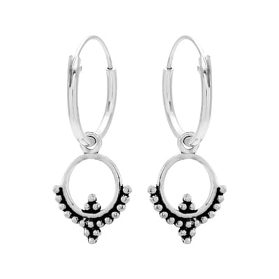 WeLoveSilver - zilveren oorringen - Bali stijl - 925 zilver - hypoallergeen