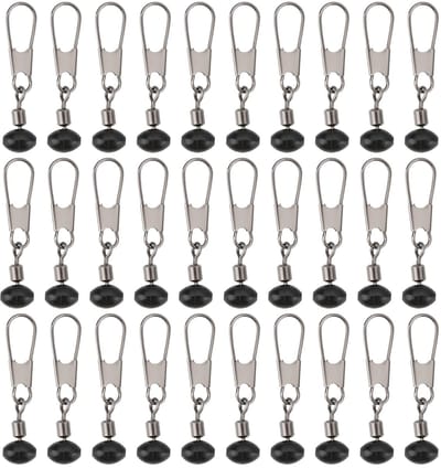 Dailygoods- Vissen Bead Spinner 30 Stuks - 30MM - 13KG - Geschikt voor Schuifvlotter/Aas Mand - Flexibele Viservaring - Vermindert Lijnverstrengeling - Vissersaccessoire