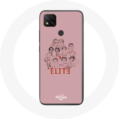Coque - Xiaomi - Redmi 9C Elite - Souple - Rose - Affiche personnages Fanart Logo