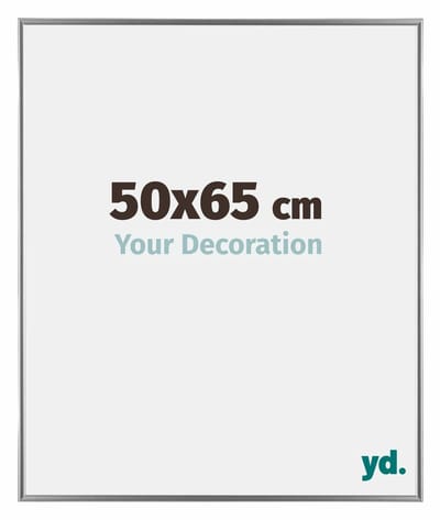 Your Decoration - Fotolijst 50x65 cm - Kunststof - Zilver Hoogglans - Evry