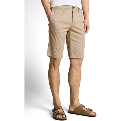 slim fit chino-shorts van katoenmix