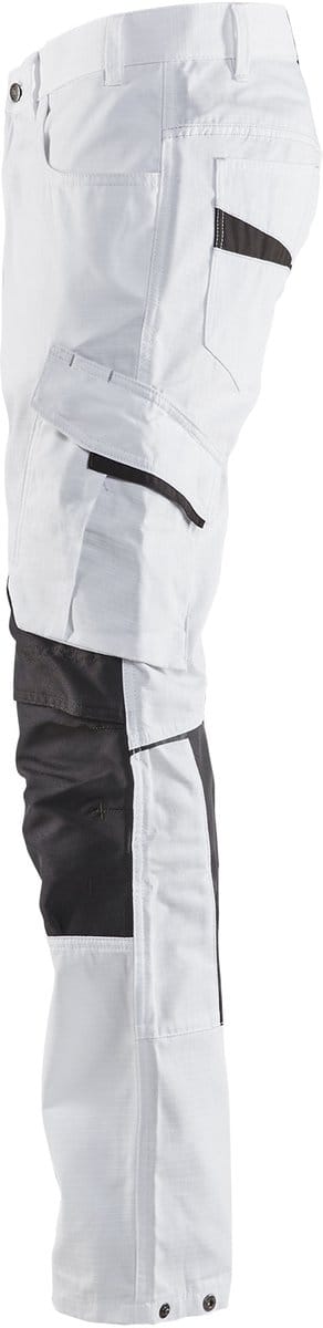 Blaklader Schilderswerkbroek met stretch 1095-1330 - Wit/Donkergrijs - C148