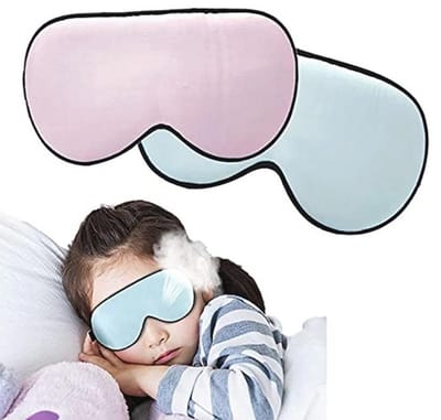 Zijde Slaapmasker voor Volledige Donkerheid - 100% Dubbel Laag Materiaal - 2 Pack