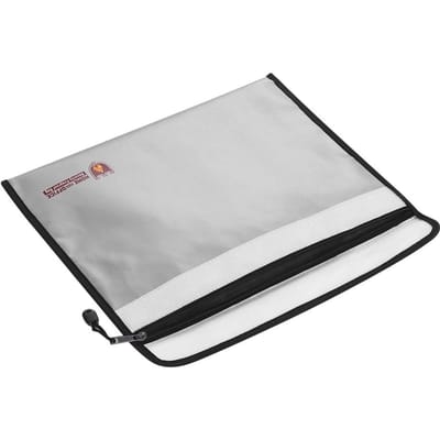 Pochette ignifuge pour documents, sac étanche et résistant au feu, sécurité pour fichiers d'argent 1 argenté