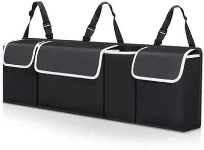 Opbergtas Kofferbak - Auto Organizer - Auto Organiseren - Opvouwbaar Ontwerp - Meerdere Compartimenten - Zwart