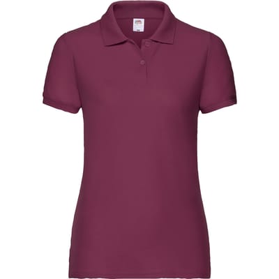 Fruit of the Loom Dames/Dames Lady Fit 65/35 Poloshirt (Bourgondië)