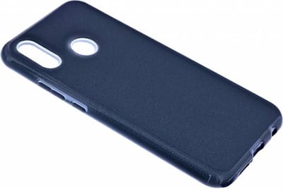 Ntech Hoesje Geschikt voor Huawei P Smart 2019 Zwart Glitter TPU Back Cover Hoesje