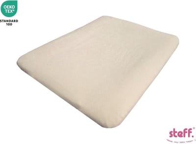 Stefano fashion - aankleedkussenhoes - badstof - 50x70 cm - ecru
