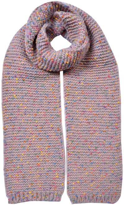 Clayre & Eef Wintersjaal Dames 14x146 cm Roze Synthetisch